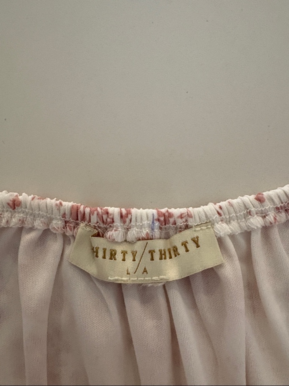 Thirty Thirty Pink Floral Long Sleeve Mini Babydoll Dress Size small (note) - Picture 8 of 10